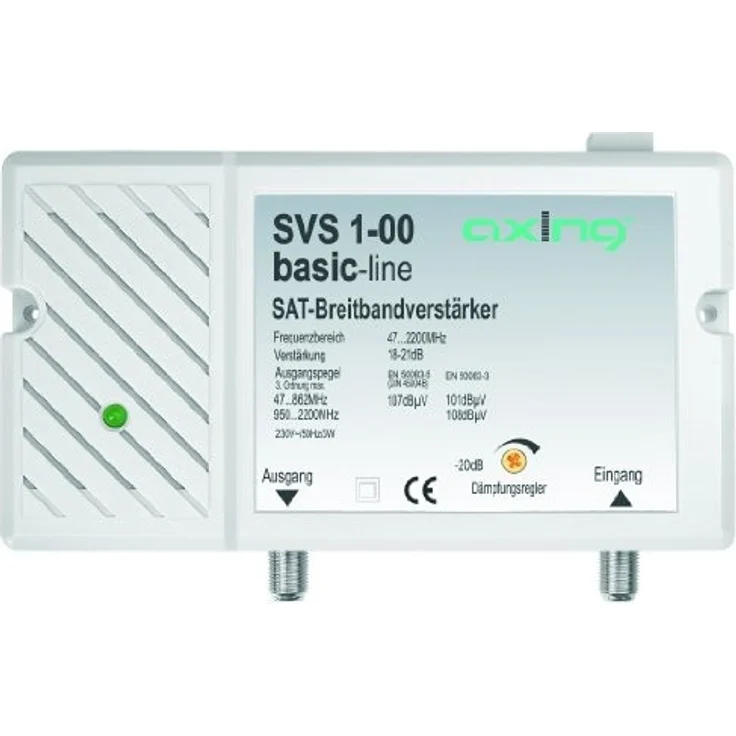 Axing SVS 1-00 Satelliten-Breitbandverstärker (25dB, 47-2200 MHz) – Bild 1