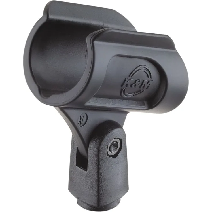 K & M 85070 Mikrofonstativ + 6-12 mm Clip - Schwarz