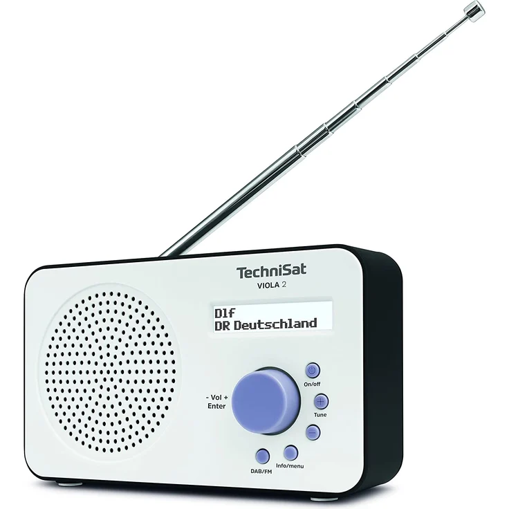 TechniSat VIOLA 2 Mini Tragbares Radio, LCD-Display, weiß – Bild 7