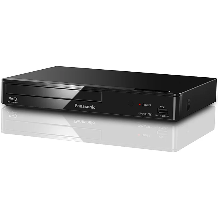 Panasonic DMP-BDT167EG Kompakter 3D Blu-ray Player (Full HD Upscaling, Internet Apps, LAN-Anschluss, USB, MKV-Playback) schwarz – Bild 2