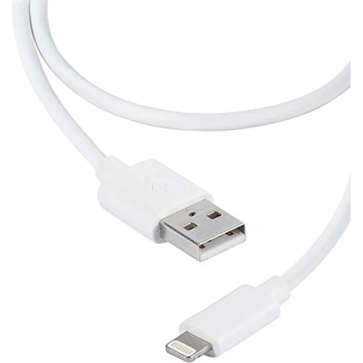 Vivanco LIGHTNVVUSBCABLE12 1,2 m Weiß - Lightning-Kabel (1,2 m, Lightning, USB A, Weiß, iPhone 5-5s, iPhone 6-6s Plus, iPad Air, iPad Mini)