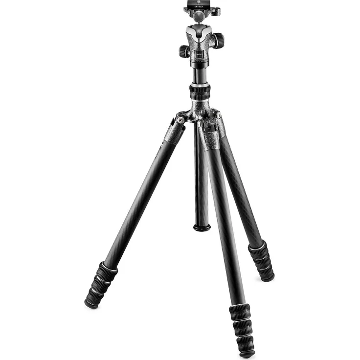 Gitzo GK1545T-82TQD Traveler Stativ mit Kugelkopf (kompakt, faltbar und leicht, kurze Säule für Aufnahmen auf Bodenhöhe inklusive Serie 1 - 4 Segmente) carbon – Bild 1
