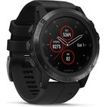 Garmin fenix 5X Plus Saphir Smartwatch GPS, Unisex, 51mm, Edelstahl-/Saphirgehäuse, Schwarz