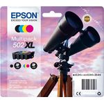 Epson 502XL Multipack - 4er-Pack - 28.4 ml - High Capacity - Schwarz, Gelb, Cyan, Magenta - Original - Blister mit RF- / aktustischem Alarmsignal - Tintenpatrone - für Expression Home XP-5100, WorkForce WF-2860