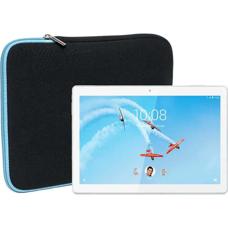 Slabo Tablet Tasche für Lenovo Tab M10 Hülle Case Neopren - TÜRKIS / SCHWARZ