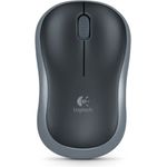 Logitech M185 Kabellose Maus, 2.4 GHz Verbindung via Nano-USB-Empfänger, 1000 DPI Optischer Sensor, 12-Monate Akkulaufzeit, Für Links- und Rechtshänder, PC-Mac - grau