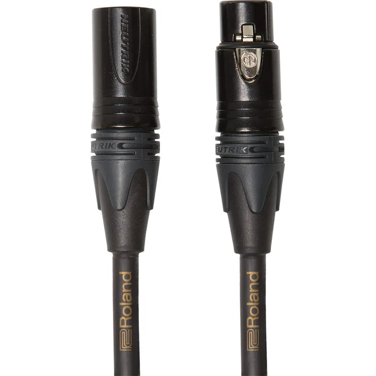 Roland Gold-Serie symmetrisches Mikrofonkabel - Neutrik XLR-Stecker, Länge: 4,5m - RMC-G15