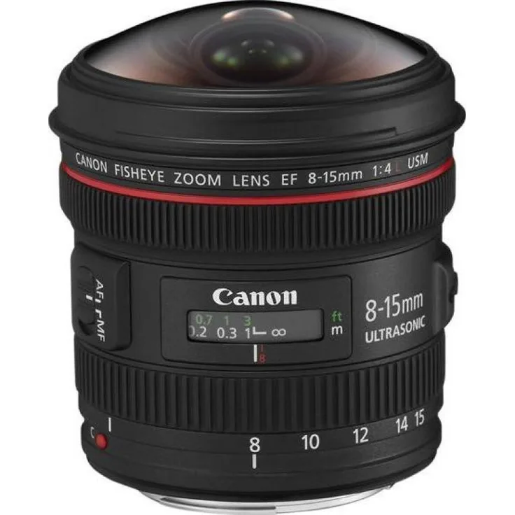 Canon Zoomobjektiv EF 8-15mm F4L USM Fisheye für EOS (Filterhalter, Autofokus) schwarz