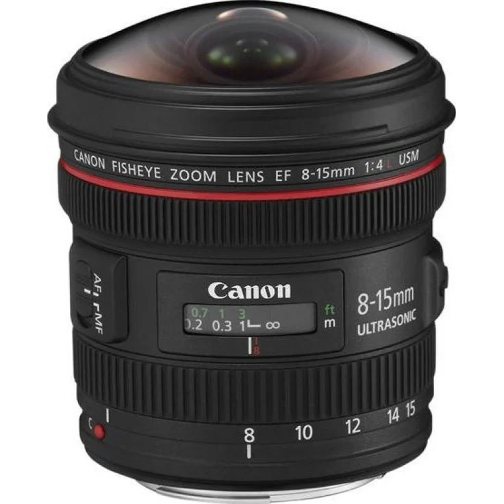 Canon Zoomobjektiv EF 8-15mm F4L USM Fisheye für EOS (Filterhalter, Autofokus) schwarz – Bild 1