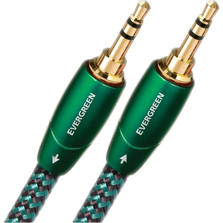 AudioQuest 0.6m Evergreen 3.5mm - Audio-Kabel (3.5mm, 3.5mm, Kupfer, 0,6 m, Schwarz)