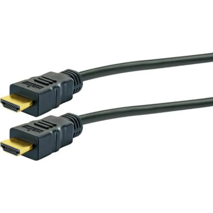 Schwaiger HDMI Anschlusskabel [1x HDMI-Stecker - 1x HDMI-Stecker] 1.5m Schwarz
