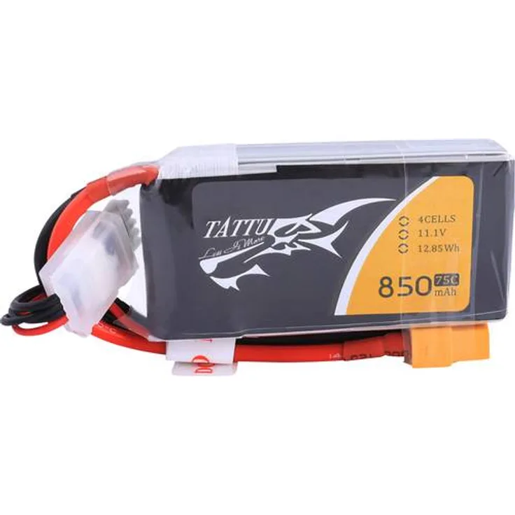 Tattu Modellbau-Akkupack (LiPo) 14.8V 850 mAh Zellen-Zahl: 4 75 C Softcase XT60