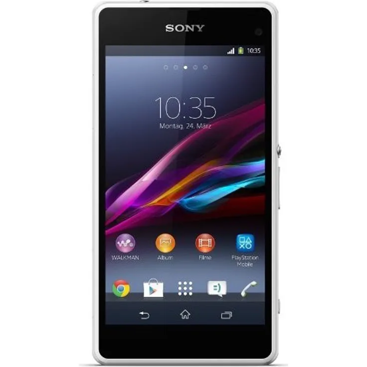 Sony Xperia Z1 Compact Smartphone 10,92cm Pixel (4,3 Zoll) TFT-Display, 16GB interner Speicher, 2GB RAM, Android, Weiß