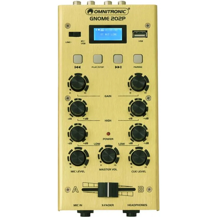 OMNITRONIC GNOME-202P Mini-Mixer gold