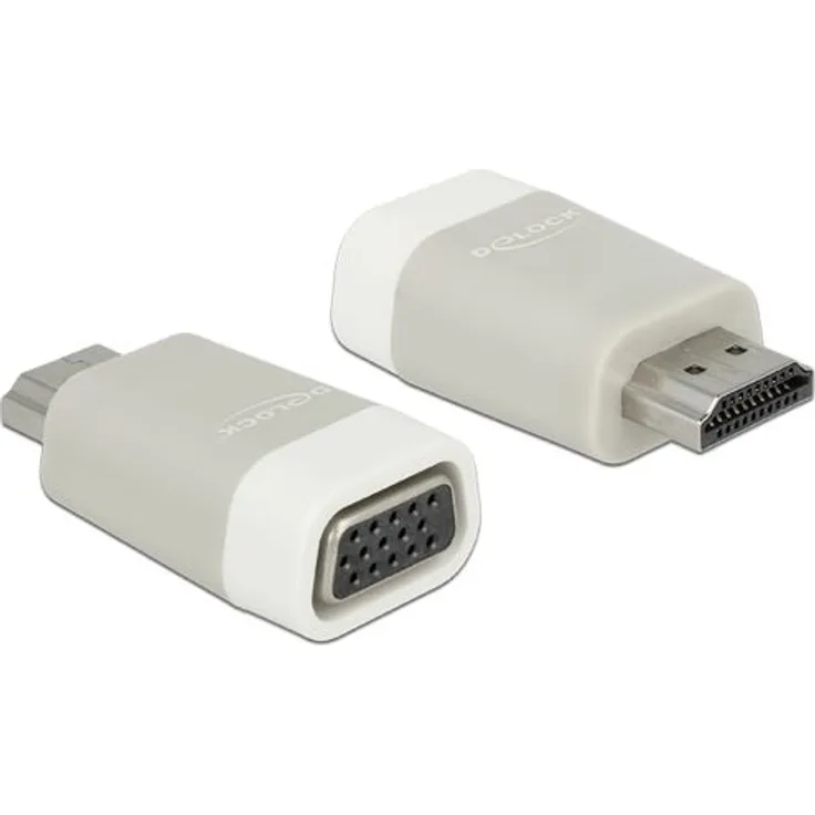 DELOCK Adapter HDMI-A St > VGA Buchse (screwless)