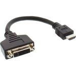 InLine 17670I HDMI-DVI Adapterkabel, HDMI Stecker auf DVI Buchse, 0,2m