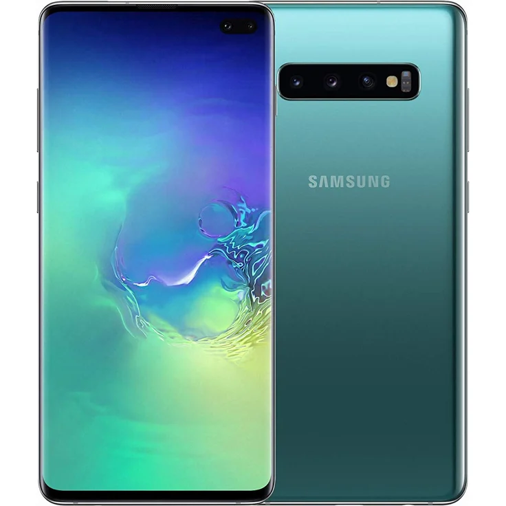 Samsung Galaxy S10+ Smartphone 16,26cm Pixel (6,4 Zoll) Super AMOLED-Display, 128GB interner Speicher, 8GB RAM, Dual-SIM, Android, Prism Green – Bild 1