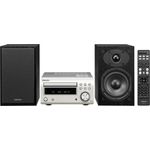 Denon D-M 41 DAB Kompaktes HiFi-System (2 x 30W Ausgangsleistung) Premium-Silber-Schwarz