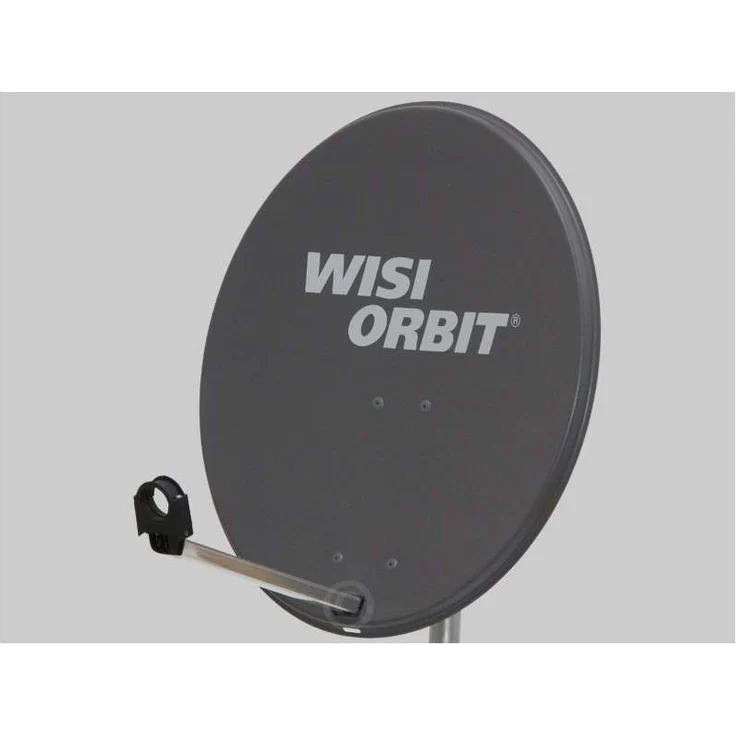 WISI Orbit Line Satelliten Offset-Antenne OA38H in Basaltgrau ? 80cm Reflektor mit 40mm LNB-Halterung, Feedarm und Mastschellen ? Komplette Sat Antenne mit Montagezubehör – Bild 2