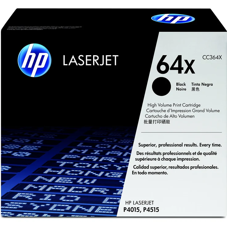 HP 64X (CC364X) Schwarz Original Toner mit hoher Reichweite für HP Laserjet P4015, HP Laserjet P4515 – Bild 1