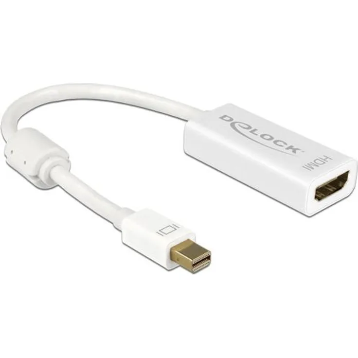 Delock Adapter mini Displayport 1.2 Stecker > HDMI Buchse 4K Passiv weiß