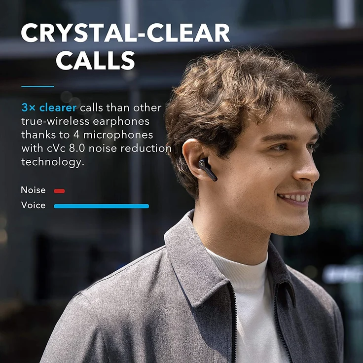 Anker Innovations Soundcore Liberty Air 2 In-Ear Kopfhörer mit Bluetooth, Mikrofon, geeignet für Sport, weiß – Bild 7