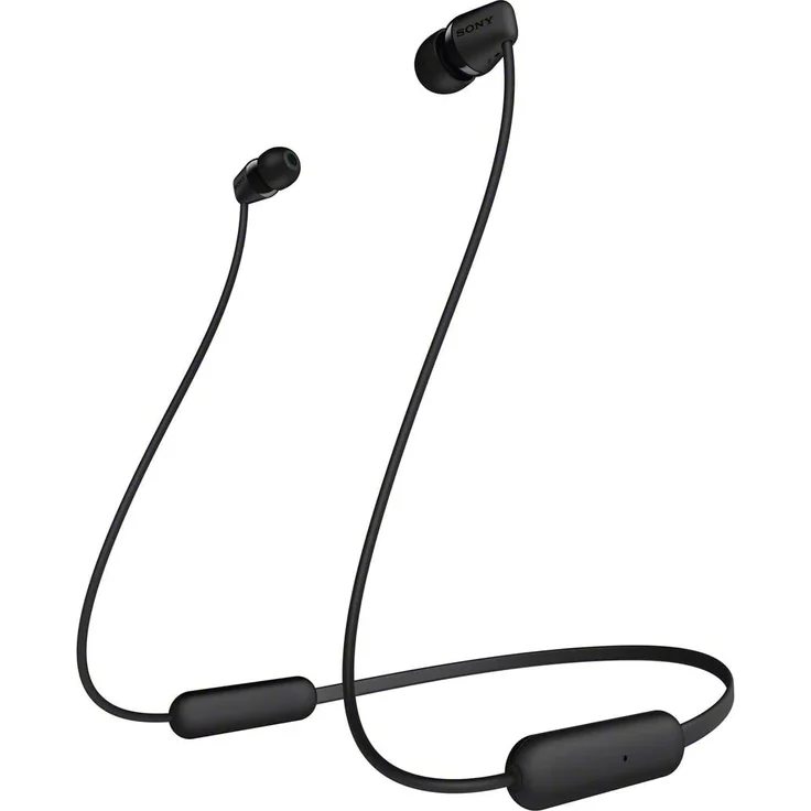 Sony WI-C200B In-Ear Kopfhörer, mit Bluetooth, Mikrofon, schwarz – Bild 1