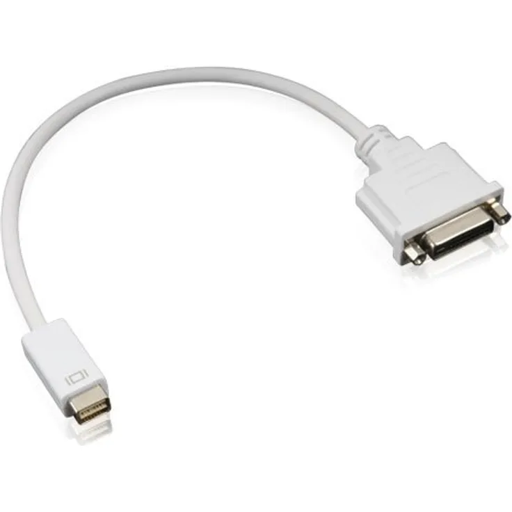 HDGear DA020 - Mini DVI auf DVI-D Adapter (Mini DVI Stecker auf DVI-D (24+1) Buchse) - 0,2m - weiß
