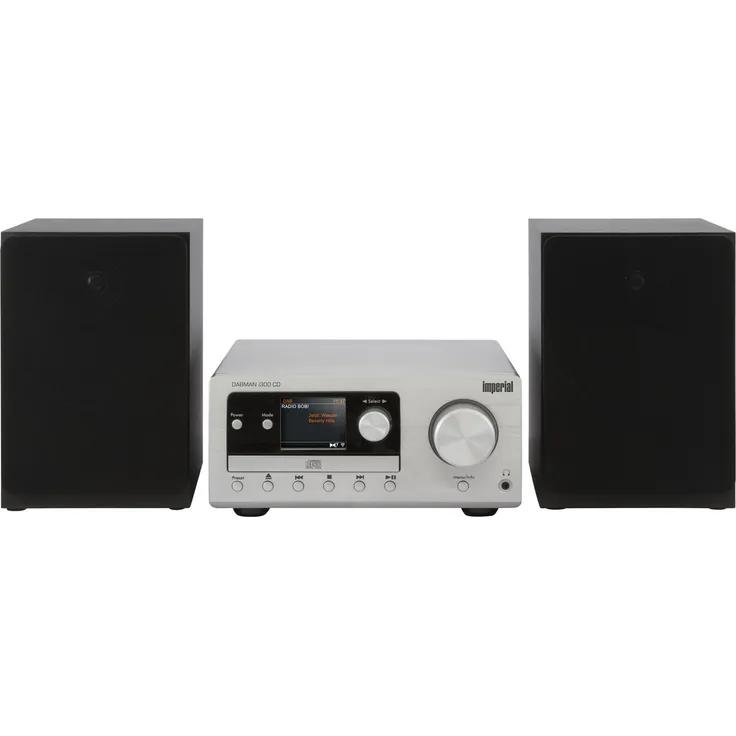 IMPERIAL DABMAN i300 CD Hybrid Mikro-HiFi-System DAB+ FM Webradio CD Player Bluetooth Equalizer 2x 20W silber/schwarz - Preisvergleich