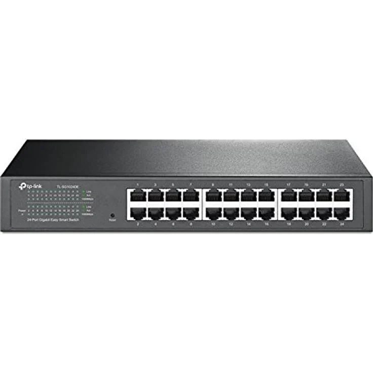 TP-Link TL-SG1024DE 24-Port Gigabit Unmanaged Pro Switch (Plug&Play, Gigabit Ports, Metallgehäuse, VLAN, QoS, Lifetime ) – Bild 1