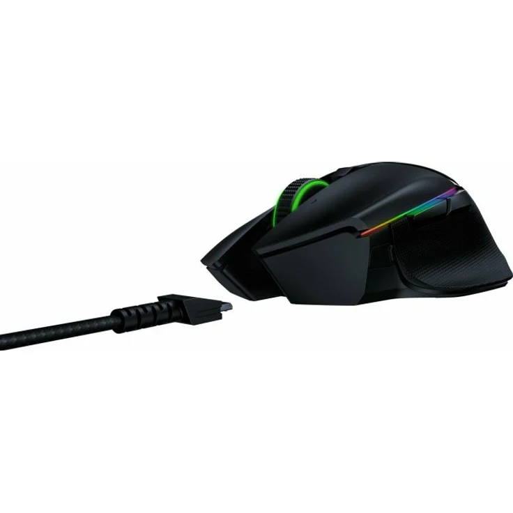 Razer Basilisk Ultimate - Kabellose Gaming-Maus mit 11 programmierbaren Tasten (HyperSpeed Technologie, Optischer Fokus+ Sensor, Optischer Maus-Switch, Chroma RGB Beleuchtung) mit Ladestation – Bild 3