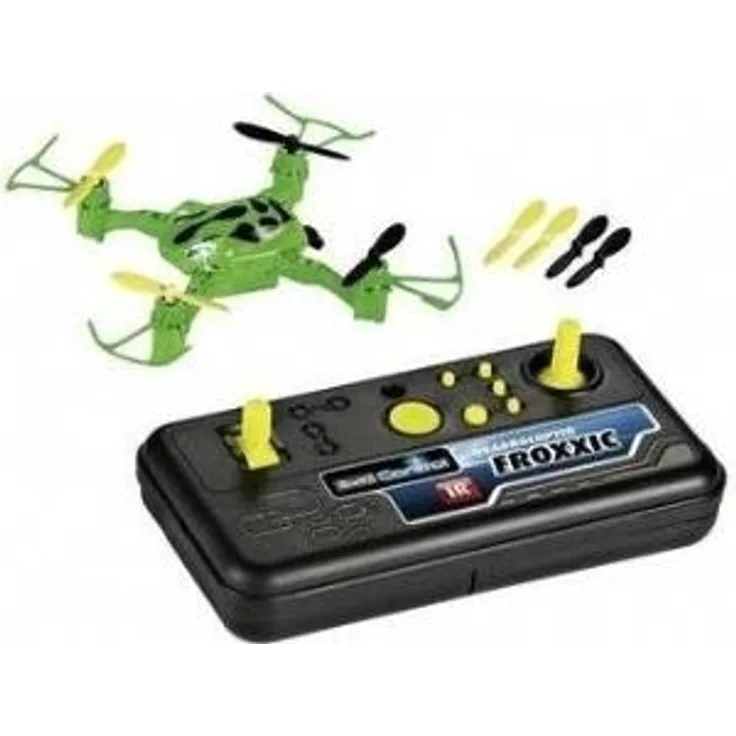 Revell Control RC Quadrocopter für Einsteiger im coolen Design, ferngesteuert mit IR Fernsteuerung, leicht zu fliegen durch 6-Axis-Stabilisierungssystem, mit Propellerschutz, Indoor - FROXXIC 23884