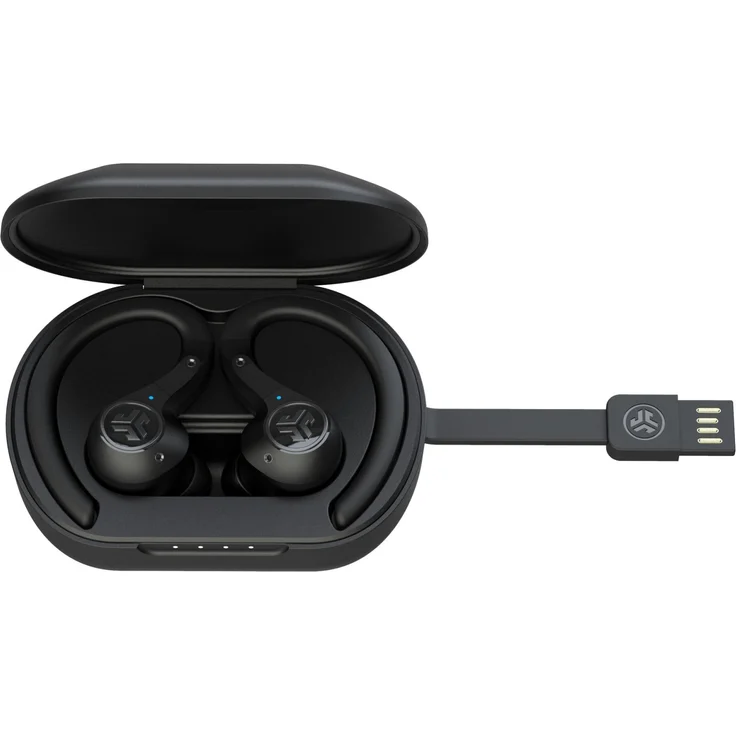 JLAB Epic Air Sport ANC True Wireless In-Ear Kopfhörer mit Bluetooth, Mikrofon, Noise Cancelling, geeignet für Sport, schwarz – Bild 3