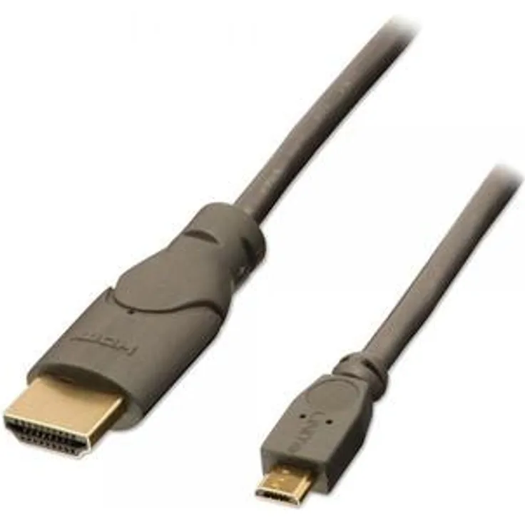 Lindy 2m MHL/HDMI, USB 2.0 Micro B, HDMI A, Männlich/Männlich, Anthrazit, 1920 x 1080 Pixel
