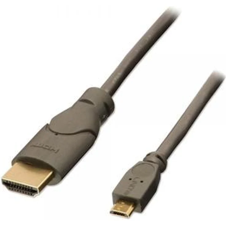 Lindy 2m MHL/HDMI, USB 2.0 Micro B, HDMI A, Männlich/Männlich, Anthrazit, 1920 x 1080 Pixel