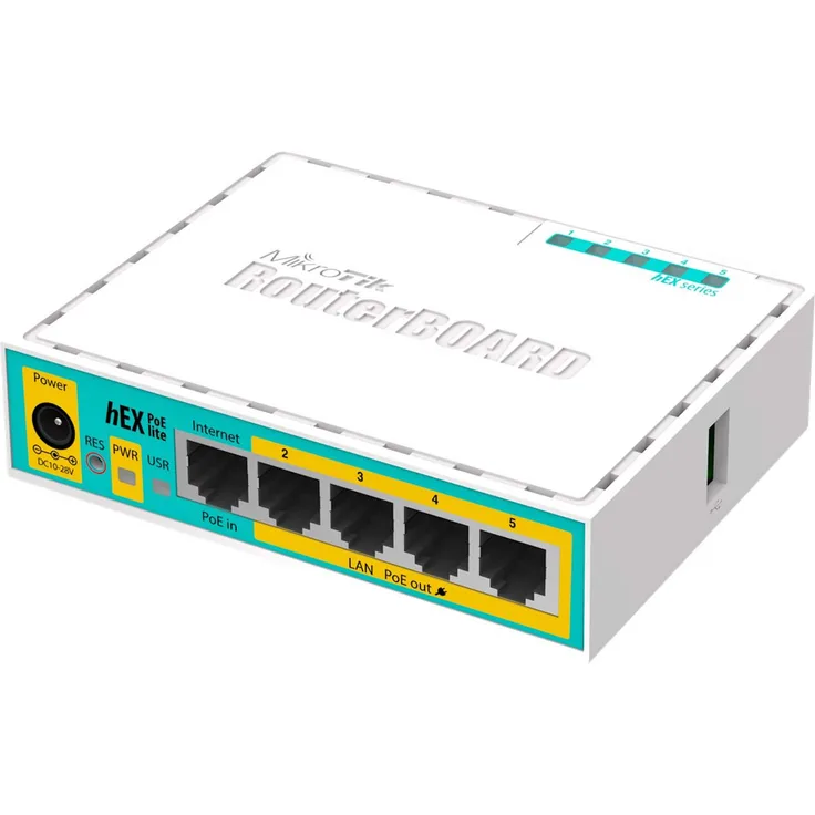 MikroTik RouterBOARD hEX lite RB750UPr2 - Router - 4-Port-Switch