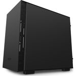 NZXT H210 - Mini-ITX-Gehäuse für Gaming-PCs - Front USB-C Port - Tempered Glass-Seitenfenster - managementsystem - Für Wasserkühlung nutzbar - Schwarz