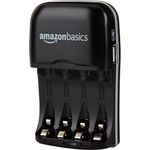 AmazonBasics Batterieladegerät für Ni-MH AA - AAA Akkus und USB Geräte