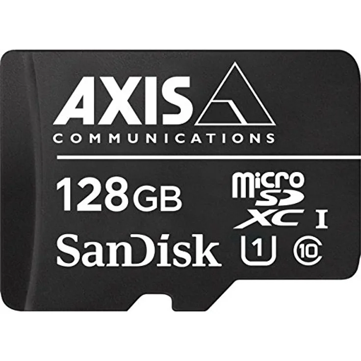 Axis 01491-001 Speicherkarte 128 GB MicroSDXC Klasse 10 - Speicherkarten (128 GB, MicroSDXC, Klasse 10, 80 MB-s, Schwarz, Weiß)