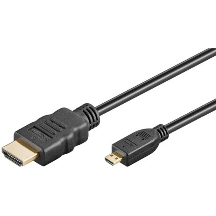 Goobay 31942 High Speed HDMI Kabel mit Ethernet, Vergoldet