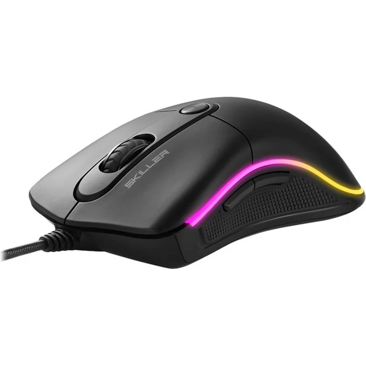 Sharkoon Skiller SGM2 RGB Gaming Maus, optisch 6400 DPI, Ergonomische Form Mehrfarbig – Bild 1