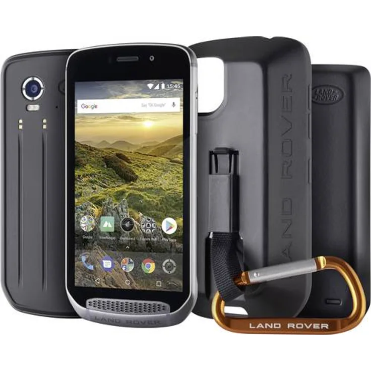 Land Rover Explore Smartphone 12,7cm (5 Zoll) TFT-Display, 64GB interner Speicher, 4GB RAM, Dual-SIM, Android, Schwarz