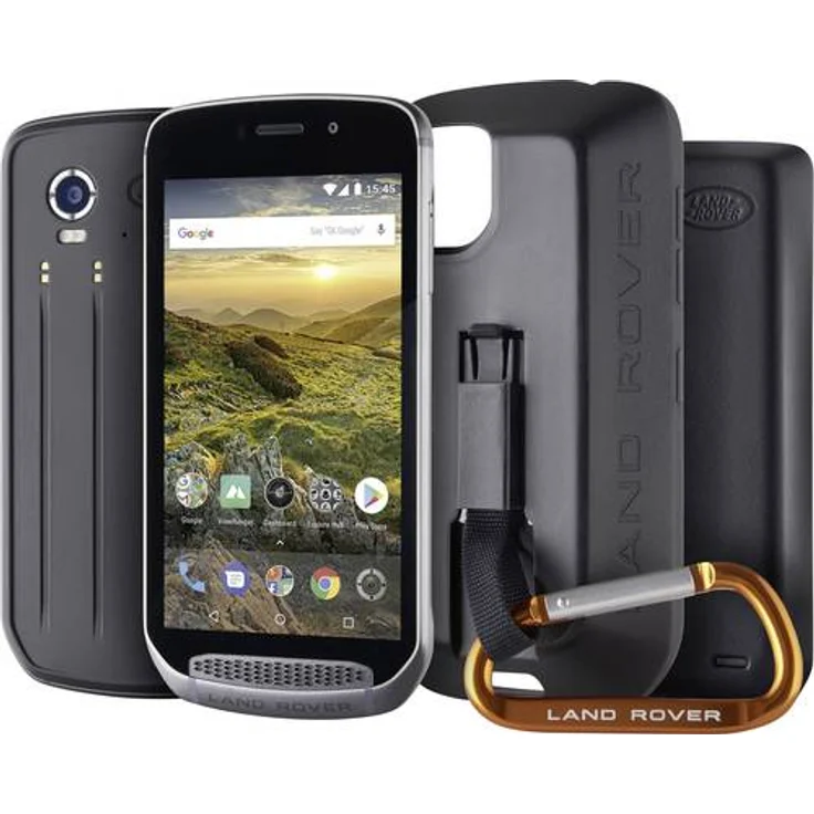 Land Rover Explore Smartphone 12,7cm (5 Zoll) TFT-Display, 64GB interner Speicher, 4GB RAM, Dual-SIM, Android, Schwarz – Bild 1