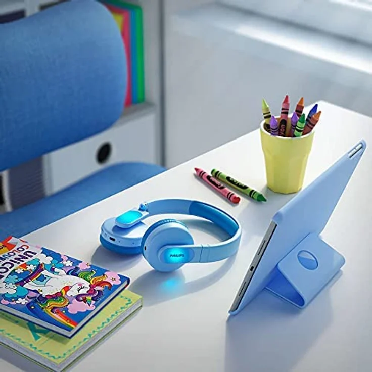 Philips TAK4206BL-00 On-Ear-Kopfhörer, geeignet für Kinder, blau – Bild 4