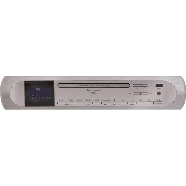Soundmaster UR 2170 CD-Radio, LCD-Display, silber