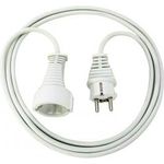 Brennenstuhl Qualitäts- Kunststoff-Verlängerungskabel mit Schutzkontakt-Stecker und -Kupplung (Verlängerungskabel für innen mit 5m Kabel) weiß