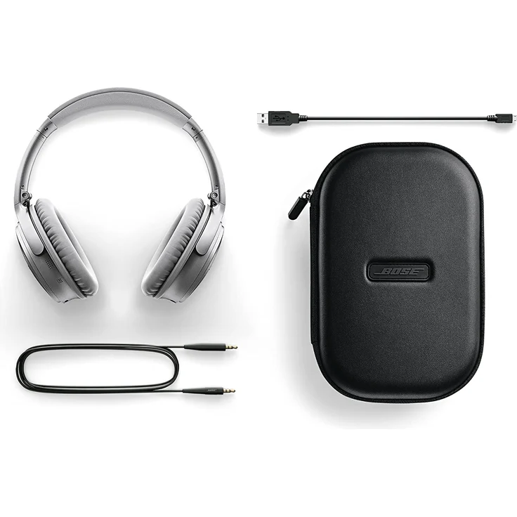 Bose QuietComfort 35 silber Over-Ear Kopfhörer mit Bluetooth und Noise-Cancelling – Bild 5
