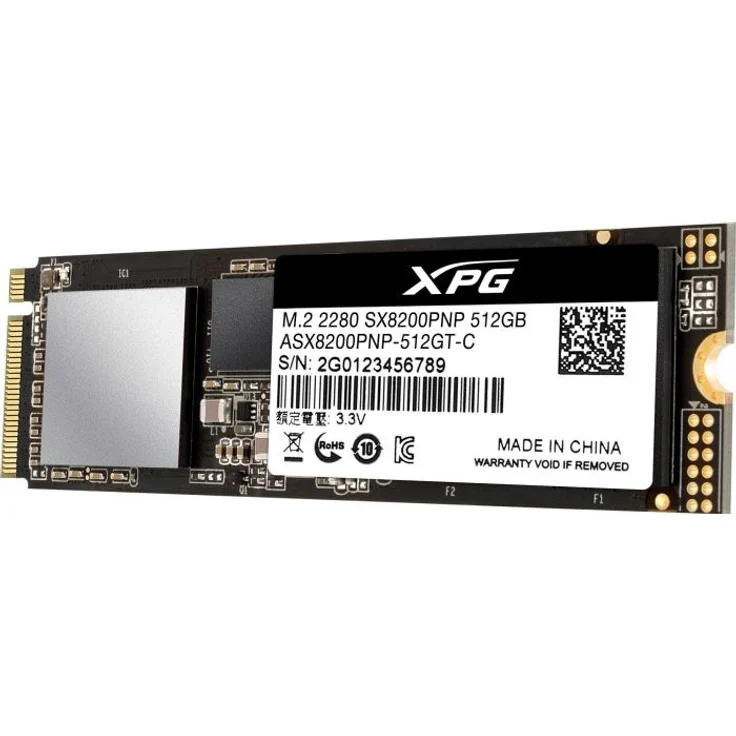 ADATA XPG SX8200 Pro - Solid-State-Disk - 512 GB - intern - M.2 2280 - PCI Express 3.0 x4 (NVMe) (ASX8200PNP-512GT-C) – Bild 3