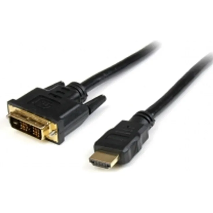 StarTech.com HDMI to DVI-D Cable - Videokabel - HDMI / DVI - 28 AWG - HDMI, 19-polig (M) - 19-polig digital DVI (Dual-Link) (M) - 50cm - Doppelisolierung - Schwarz (HDDVIMM50CM)