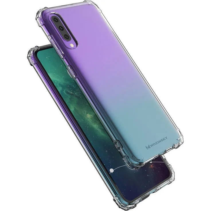 WOZINSKY Silikon TPU Case Panzer Hülle, geeignet für Xiaomi Mi 9 Lite, Handy-Schutzhülle, transparent
